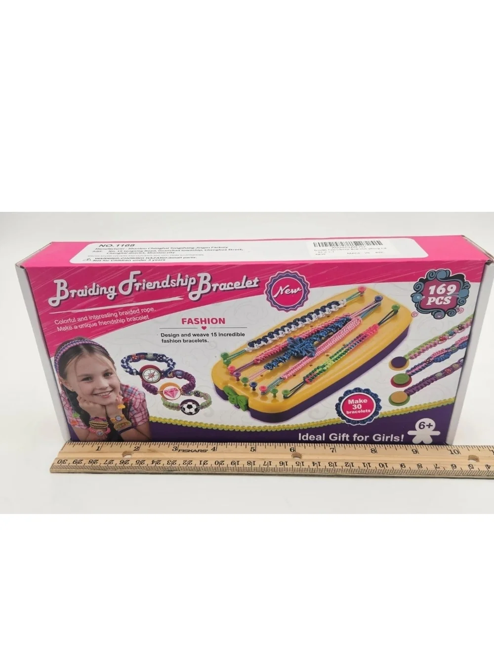 Braiding Friendship Bracelet Kit for Kids - Pink